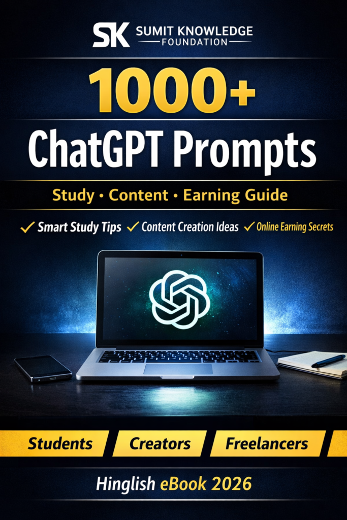 1000+ Free ChatGPT Prompts for Students & Creators (2026) | Study, Content & Earning Guide