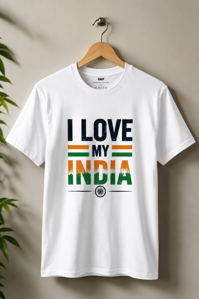 I Love My India – Premium Cotton T-Shirt