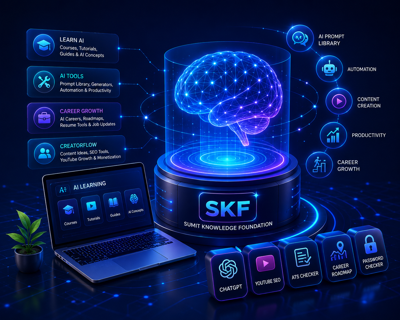 Sumit Knowledge Foundation - Artificial Intelligence in Hindi, AI tools and prompt learning
